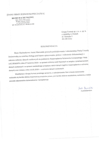 Biuro Rachunkowe Aneta Marszałek dokumentacja