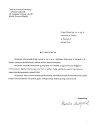 Centrum Nowych Inwestycji dokumentacja