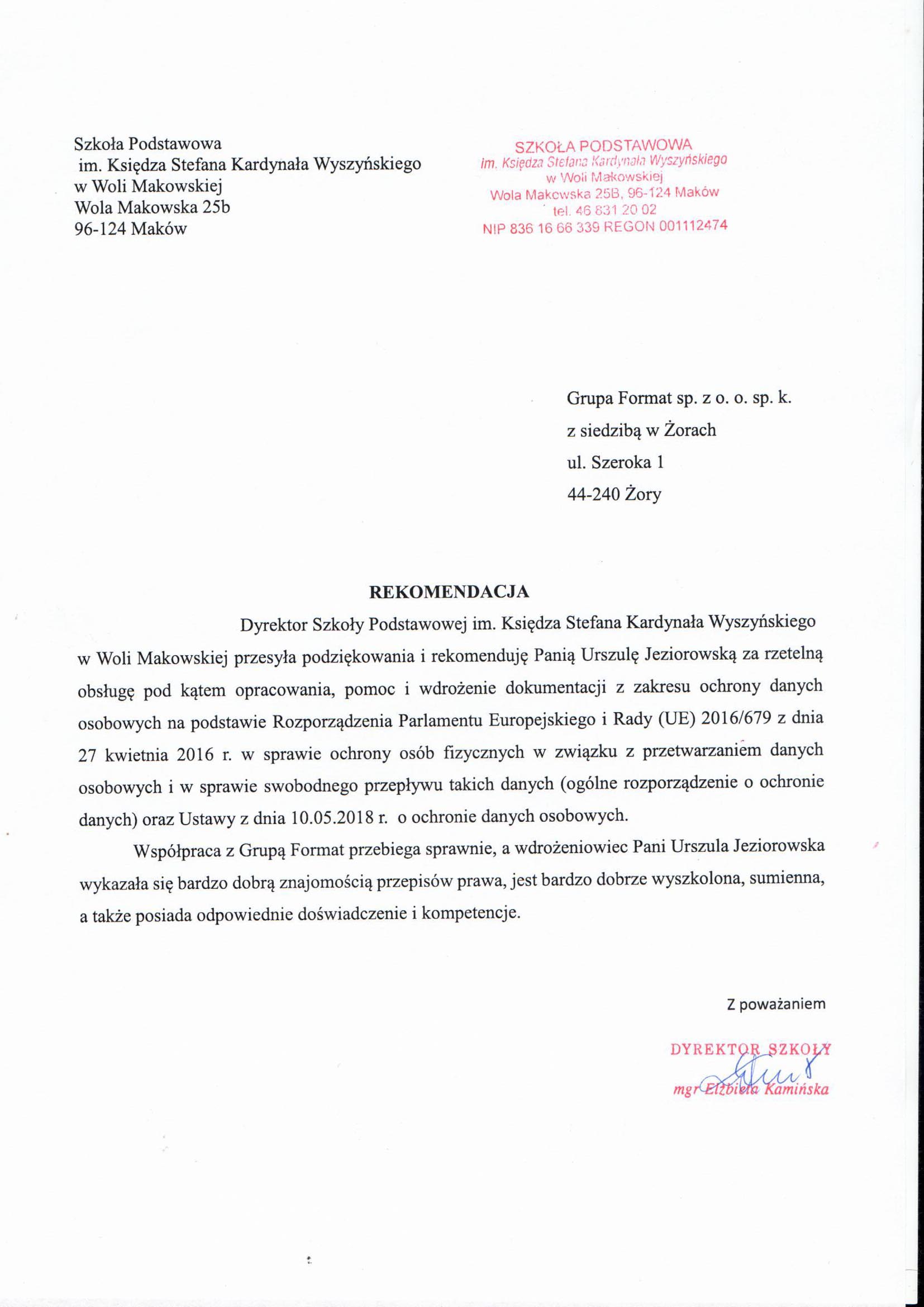 Szkoła Podstawowa w Woli Makowskiej