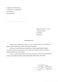 Usługi Biurowe Barbara Kłysz dokumentacja